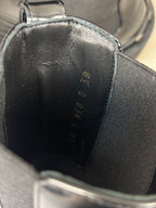 Valentino Garavani Black Leather Rockstud Ankle Boots