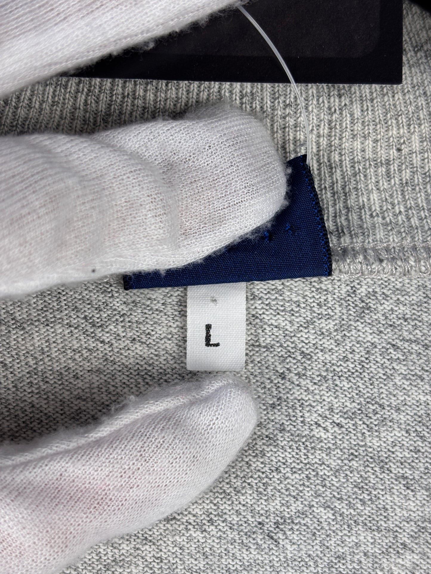 Mens Vintage Asics Light Gray Quarter Zip Sweatshirt