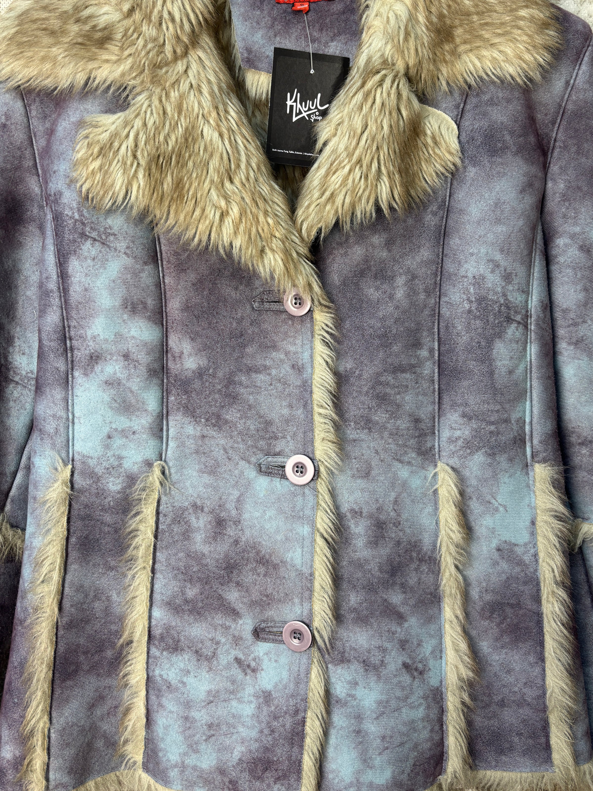 Max AG Y2K Afghan Faux Fur Penny Lane Jacket