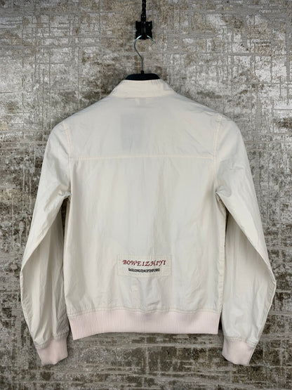 Women's Y2K White Zip Up Bomber Jacket