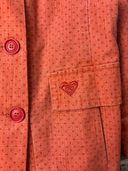 Roxy Polka Dot Double-Breasted Coat