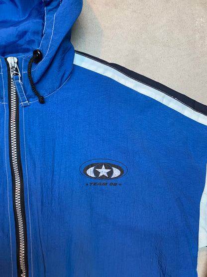 Vintage Men's Team 68 Electric Blue Windbreaker