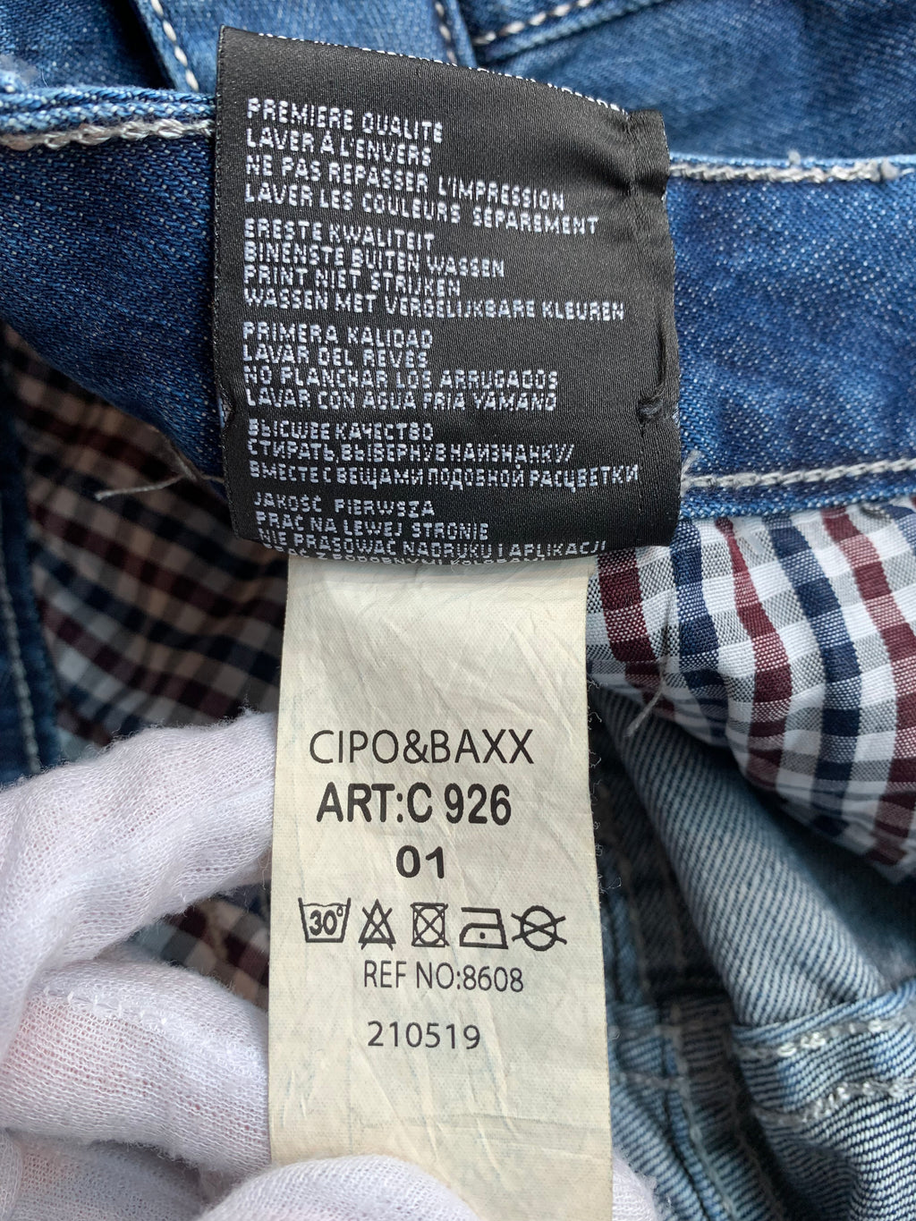 Cipo & Baxx Distressed Patchwork Jeans