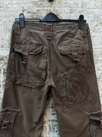 Celio Y2K Embroidered Cargo Pants