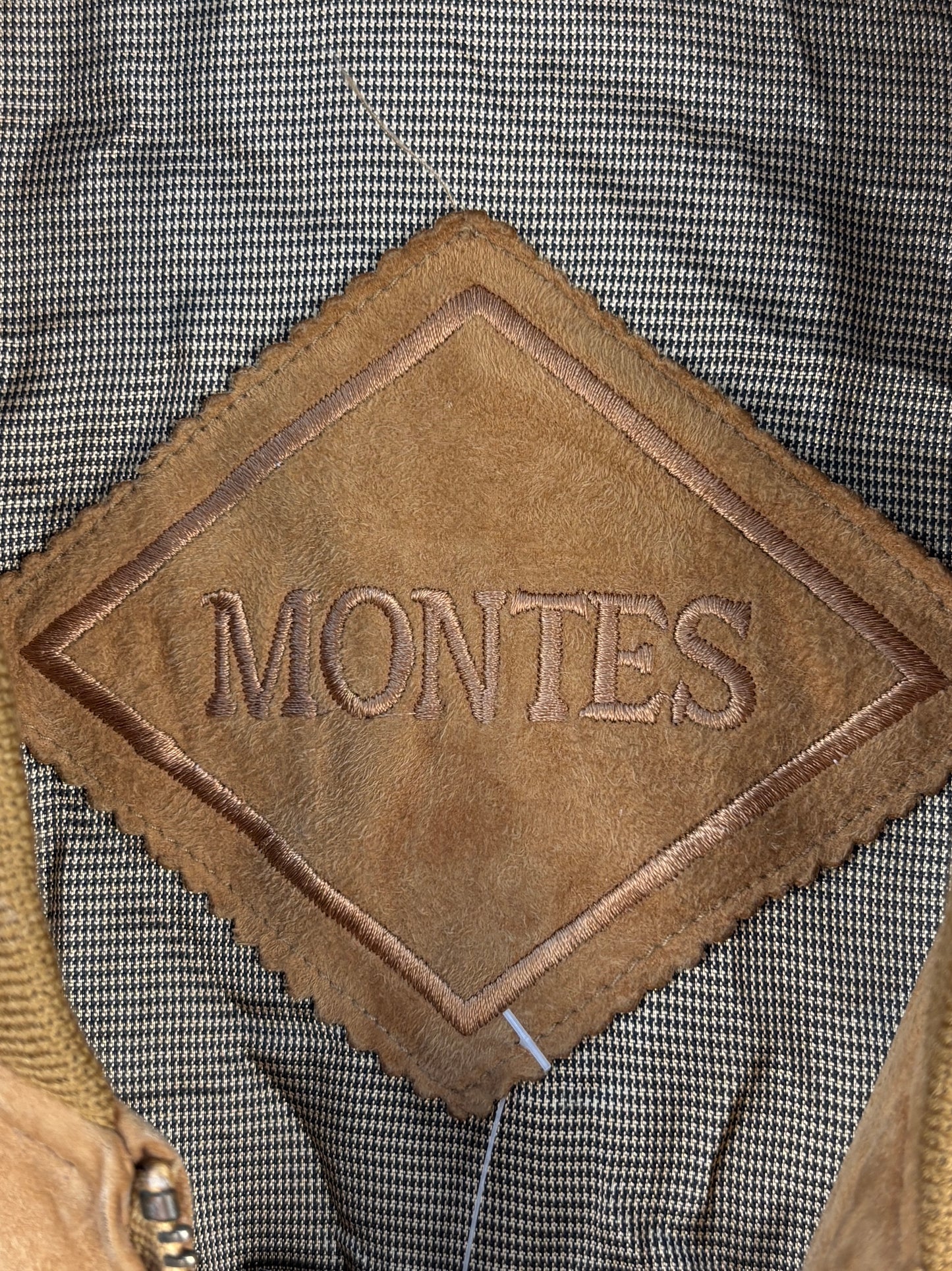 Mens Vintage Caramel Brown Suede Bomber Jacket