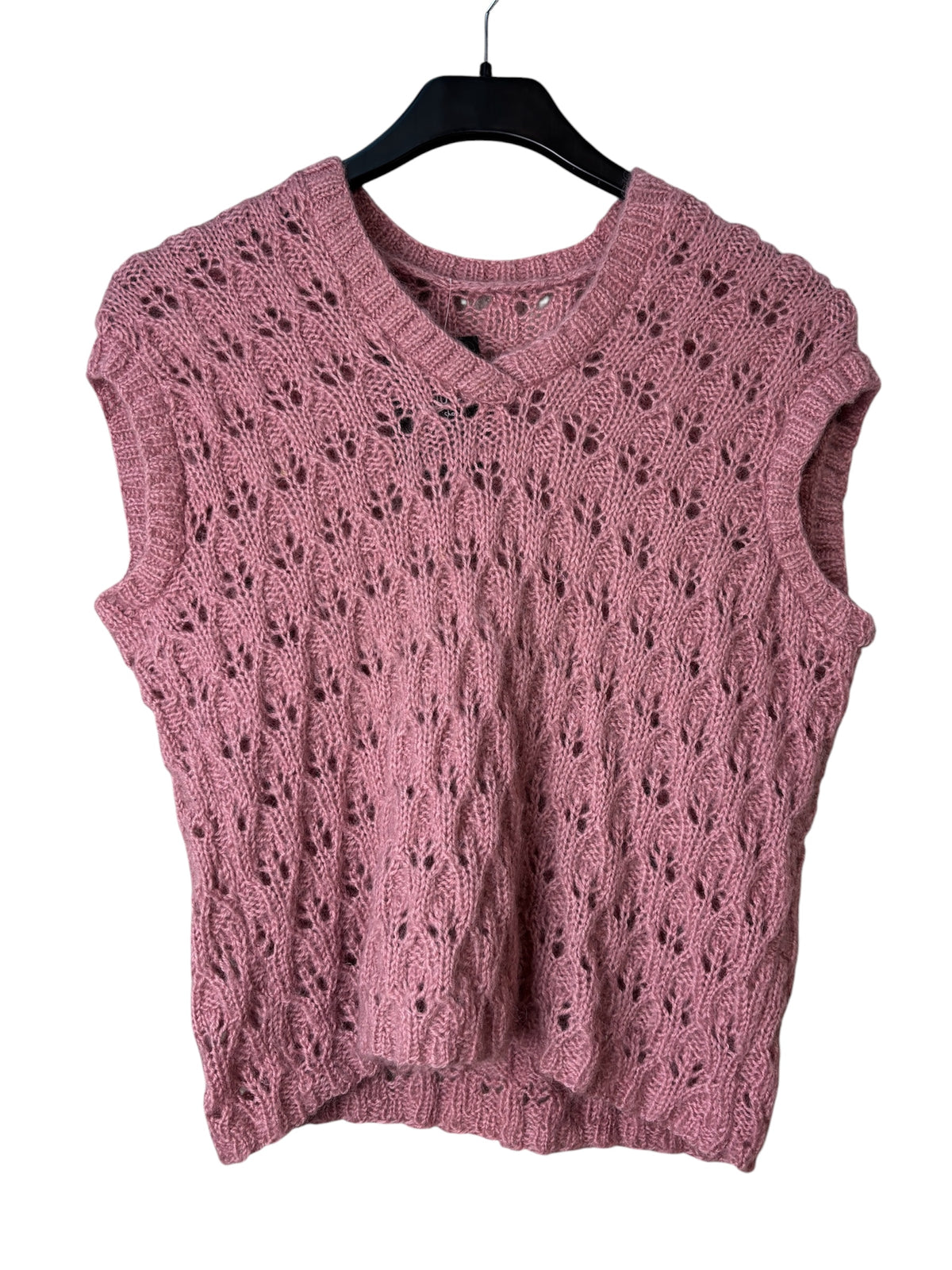 Pointelle Knit Sweater Vest
