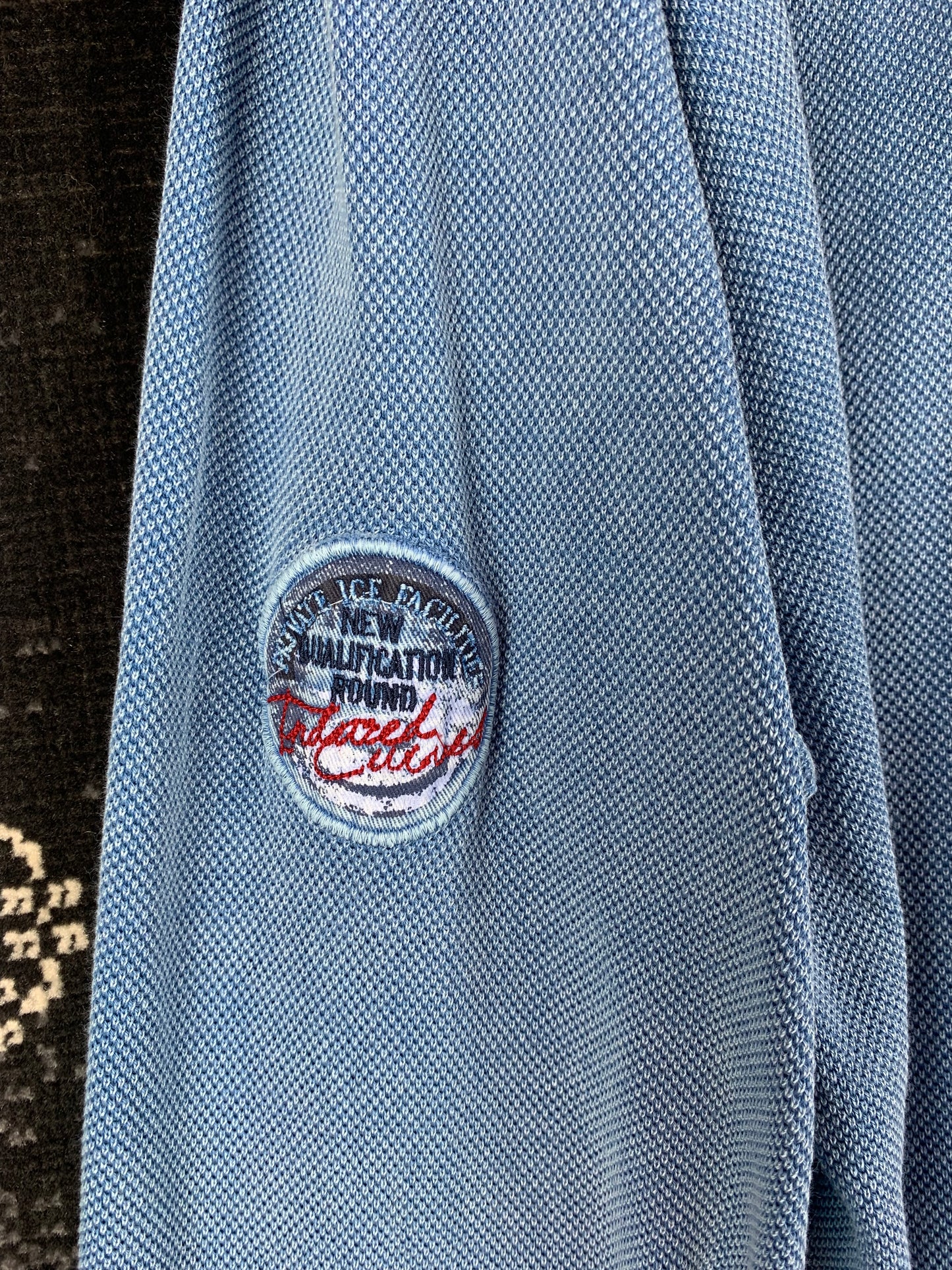 Men’s Vintage Engbers Blue 3XL Longsleeve Polo Jumper