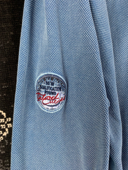 Men’s Vintage Engbers Blue 3XL Longsleeve Polo Jumper