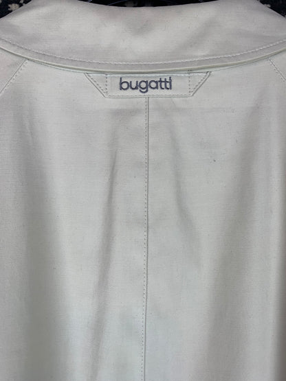 Men's Vintage Bugatti Classic Longline Beige Trench Coat