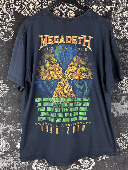 Megadeth "Rust In Peace" 20th Anniversary Tour T-Shirt XL
