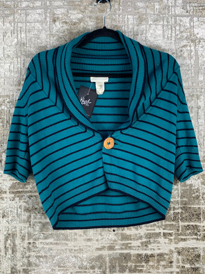 Womens Vintage Diesel Striped Quarter Sleeve Cardigan