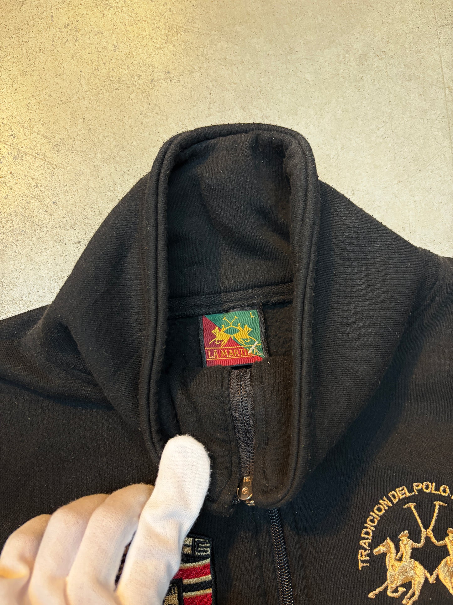 La Martina Porsche Team Embroidered Full-Zip Racing Jacket