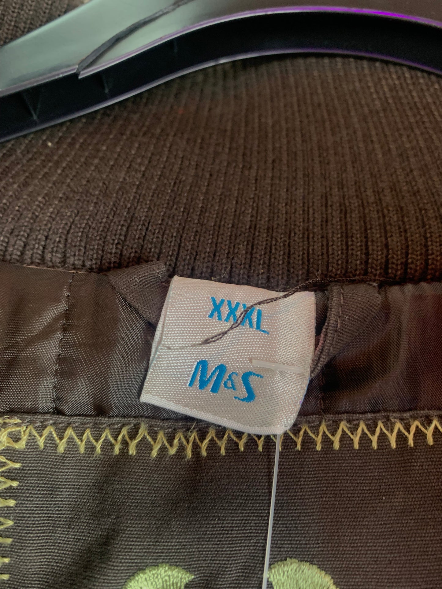 Men's Vintage M&S Winter Edition Long Padded Brown Coat