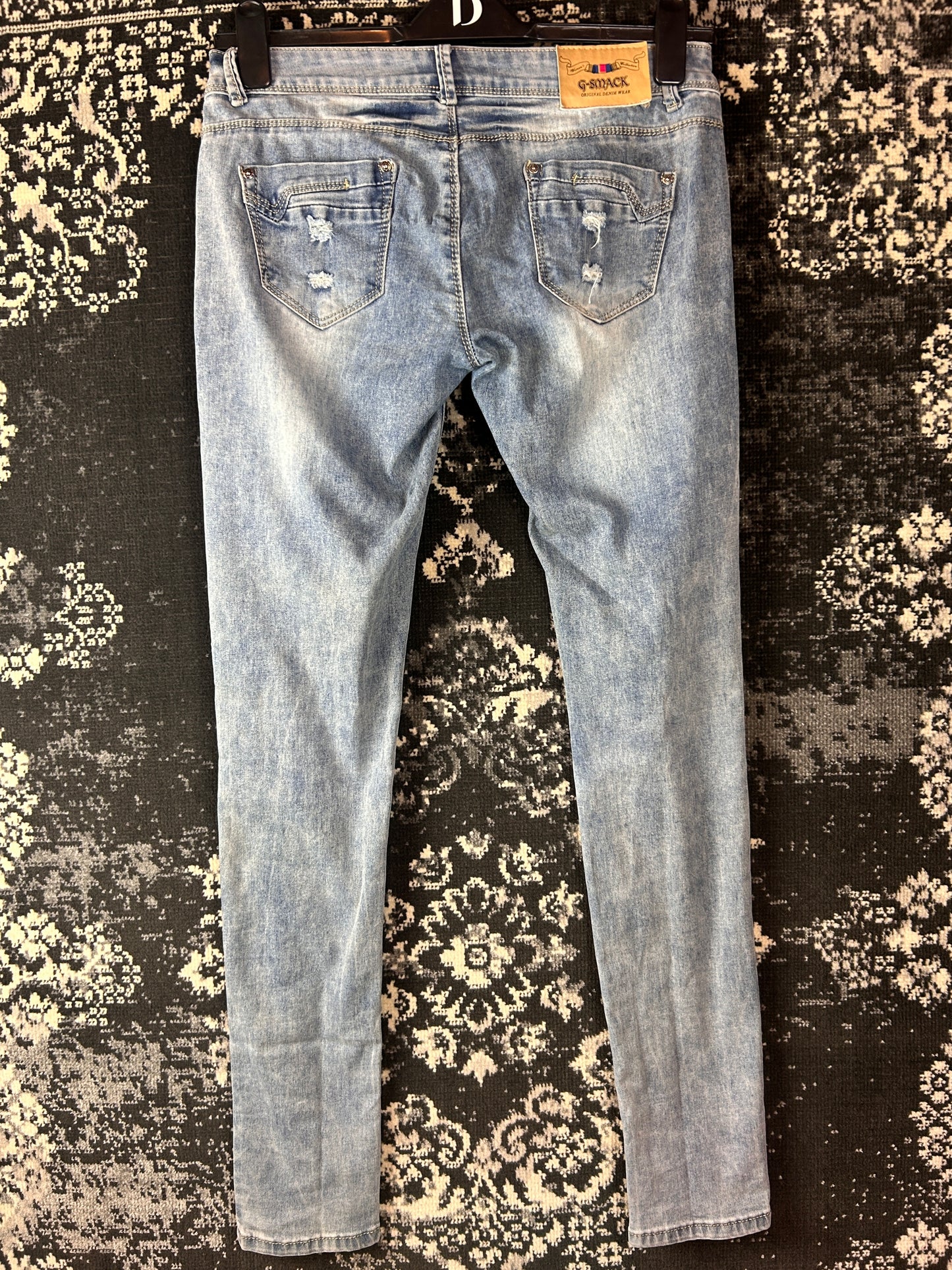 Y2K Women's Vintage Light Wash Skinny Jeans