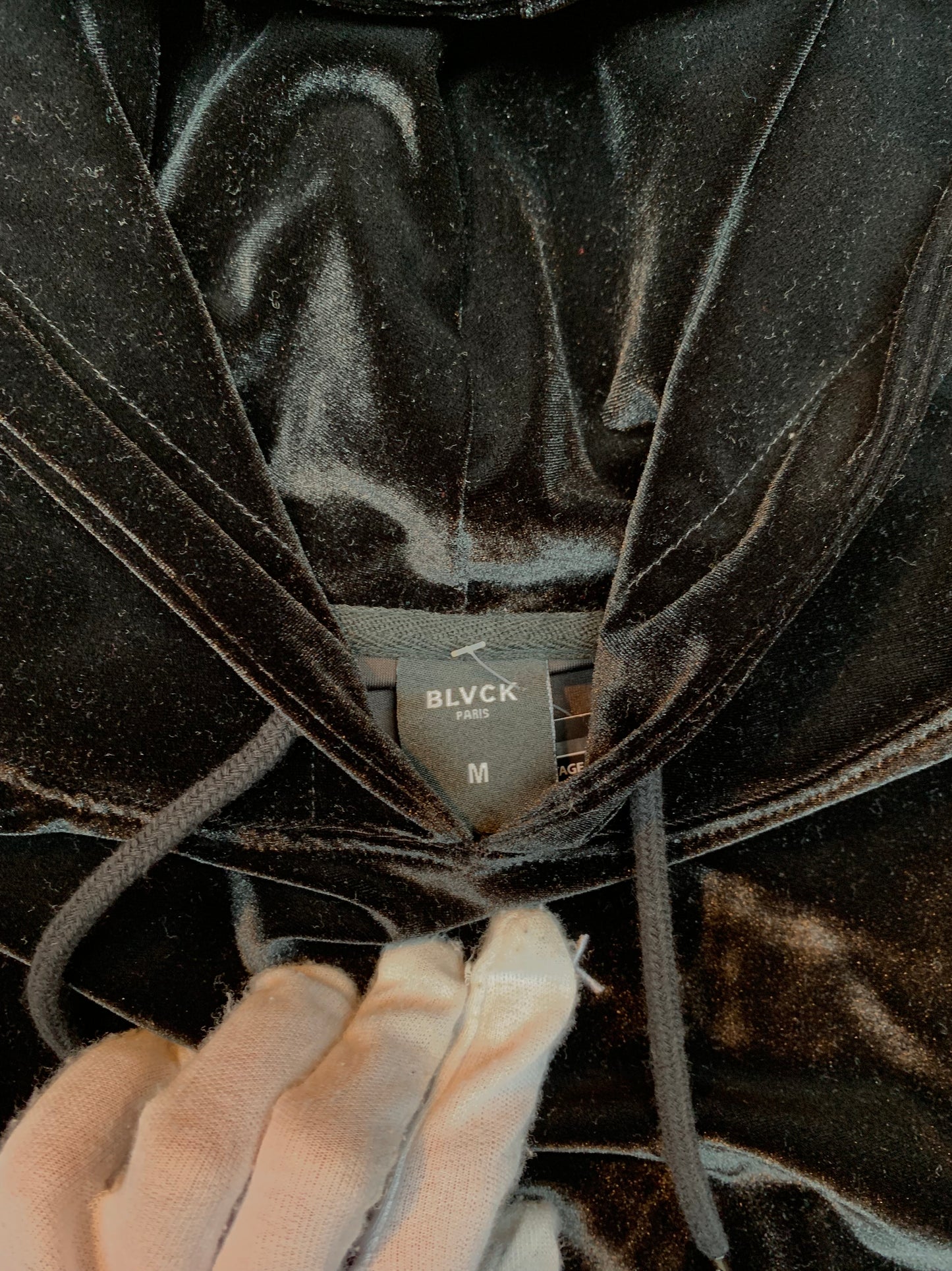 Blvck Paris Black Velvet Men’s Hoodie