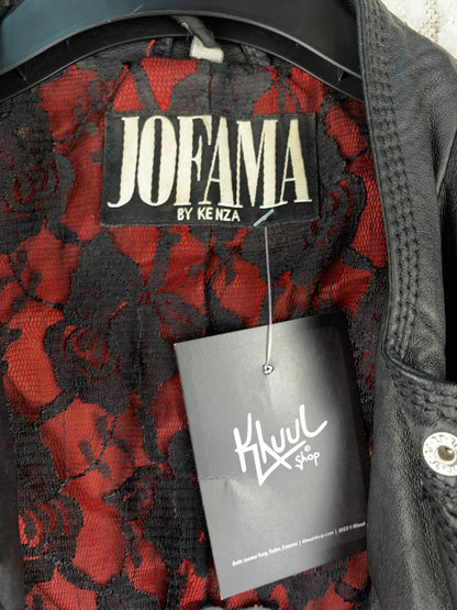 Men's Vintage Jofama Black Genuine Leather Jacket