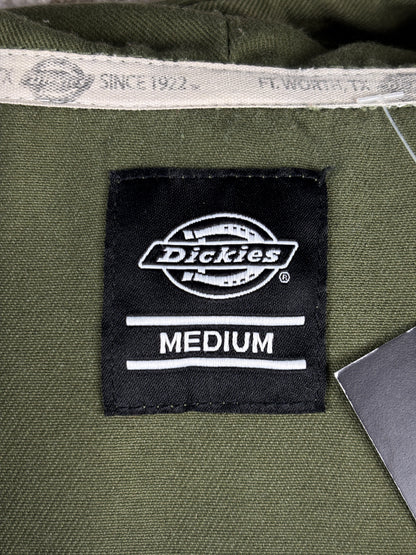 Mens Dickies Olive Green Zip Up Pullover Jacket