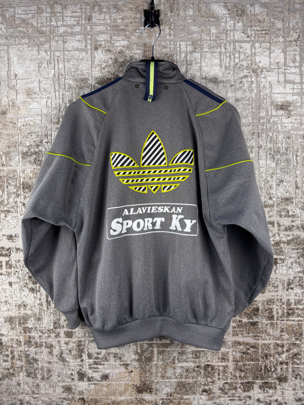 Mens Vintage Adidas Gray Track Jacket