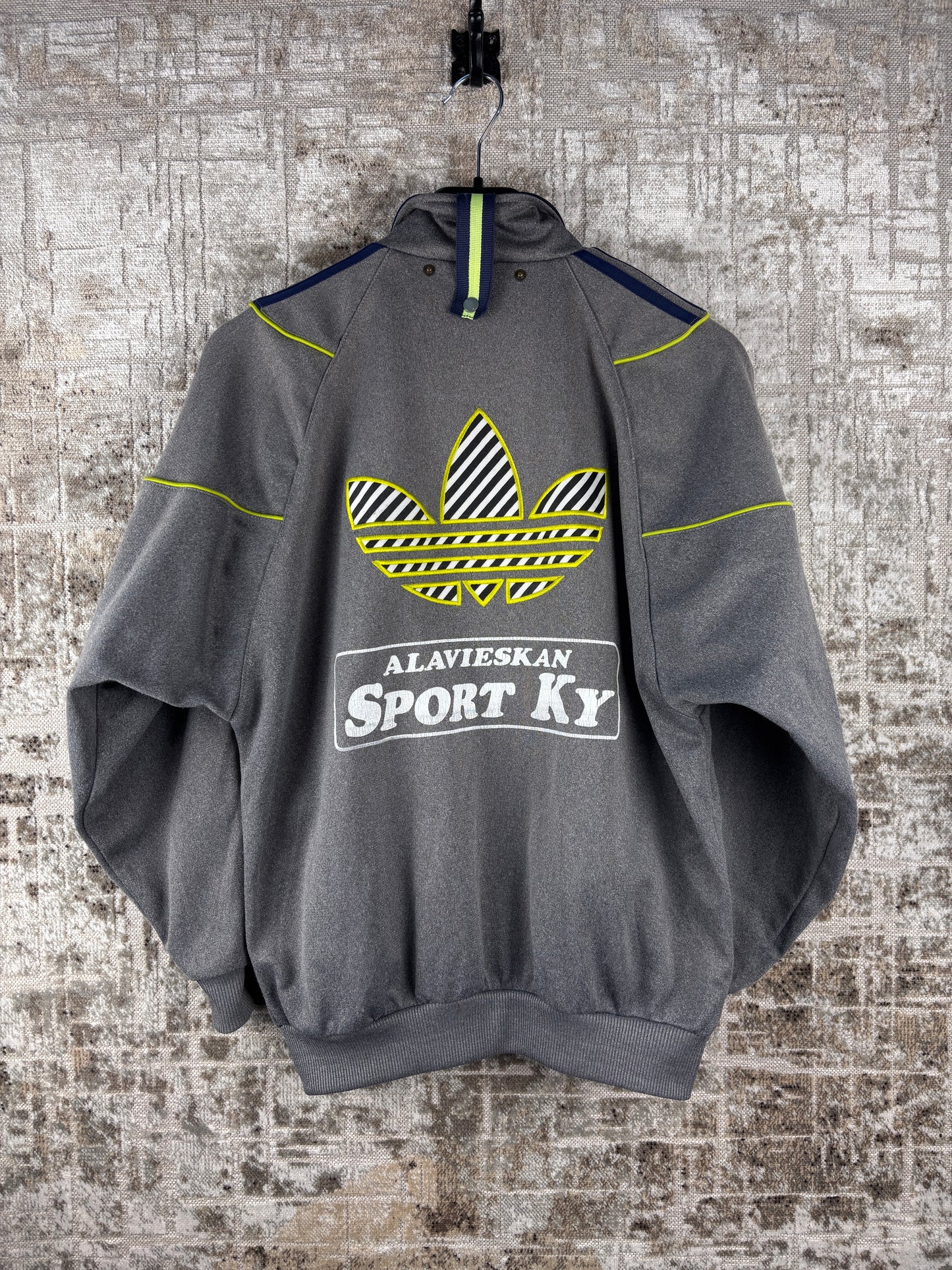 Mens Vintage Adidas Gray Track Jacket