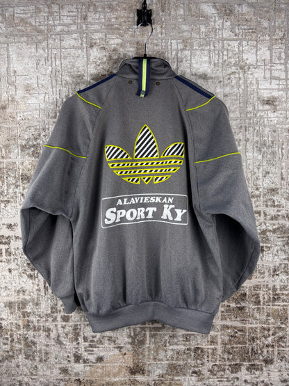 Mens Vintage Adidas Gray Track Jacket