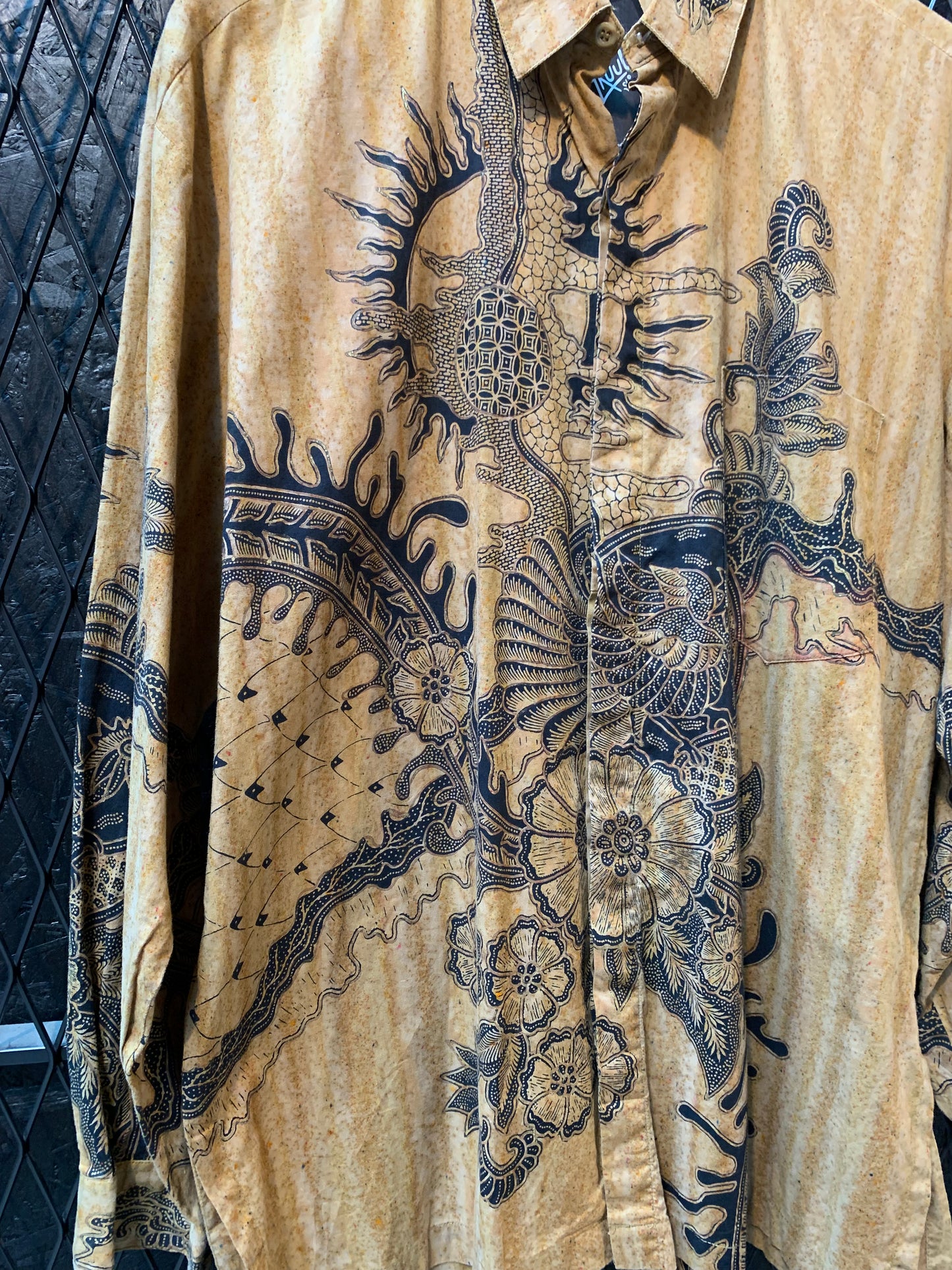 Vintage Arjuna Weda Men’s XL Batik Button-Up Shirt