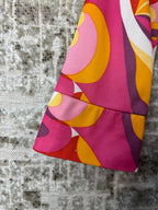 Hennes Collection Y2K Psychedelic Collared Top