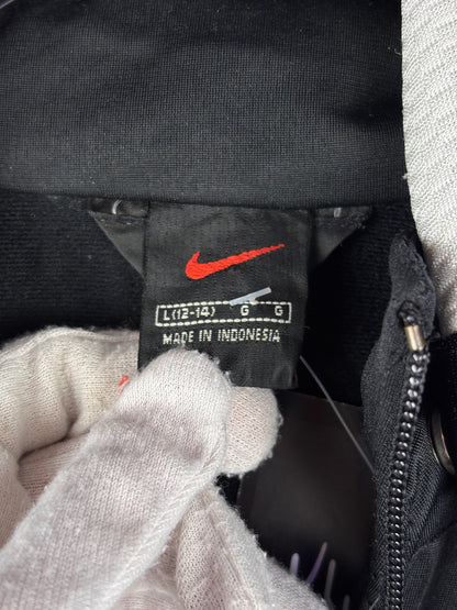 Men's Vintage Nike Black Hooded Track Jacket