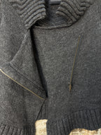 Diesel Asymmetric Zip Shawl Collar Cardigan