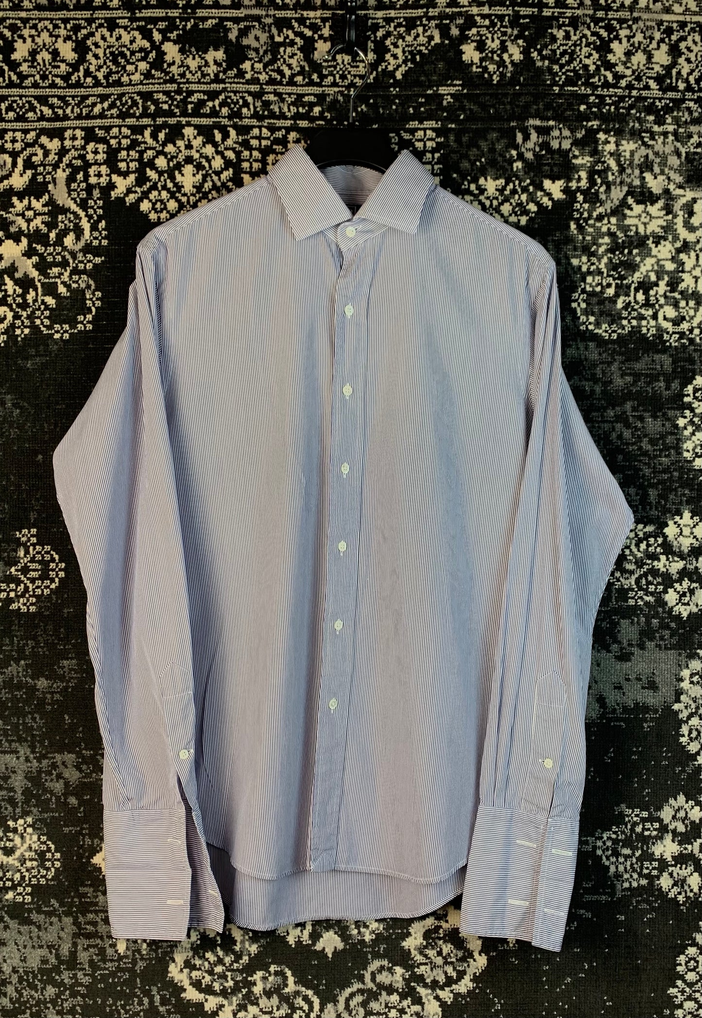 "Polo by Ralph Lauren" Blue Striped Long Sleeve Button Up Shirt