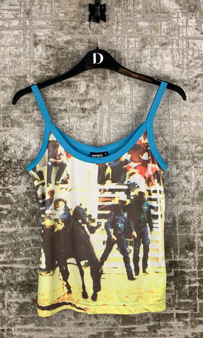 Women's Y2K Yes Or No Graphic Strap Top