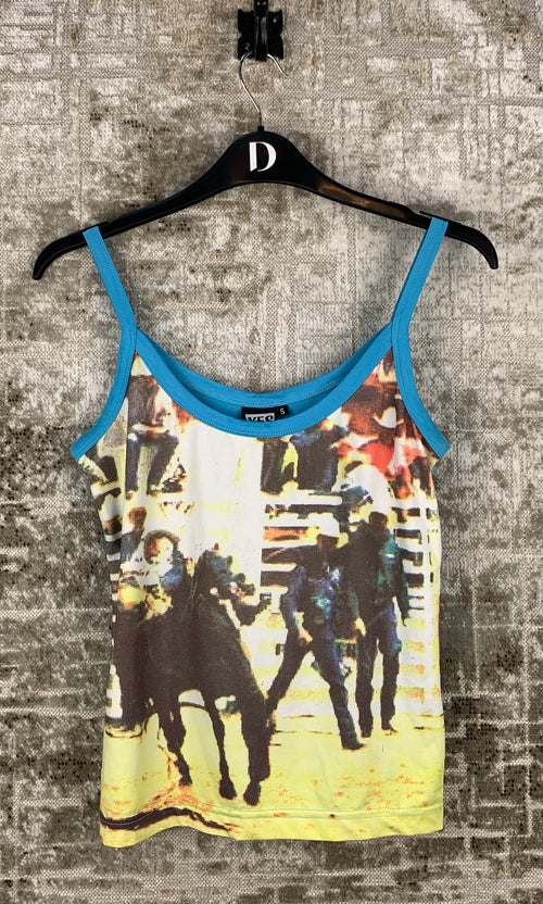 Women's Y2K Yes Or No Graphic Strap Top