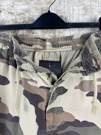 Mens Vintage Camo Cargo Shorts