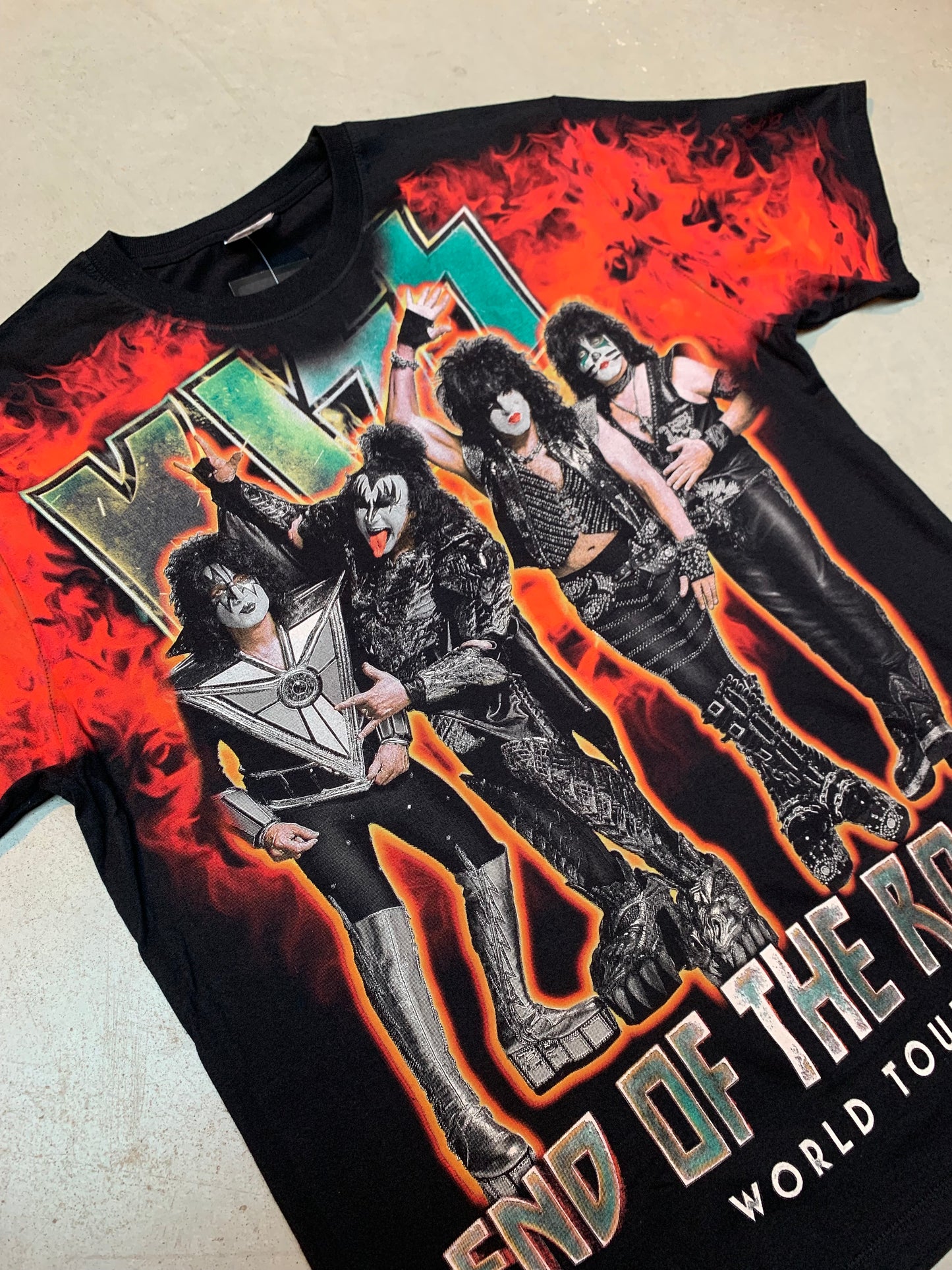 KISS "End of The Road World Tour" All Over Print Band T-Shirt