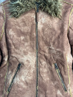 Broadway Y2K Faux Shearling Afghan Jacket