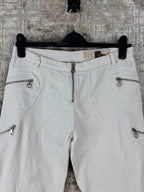 Womens Y2K Versus White Low Rise Jeans