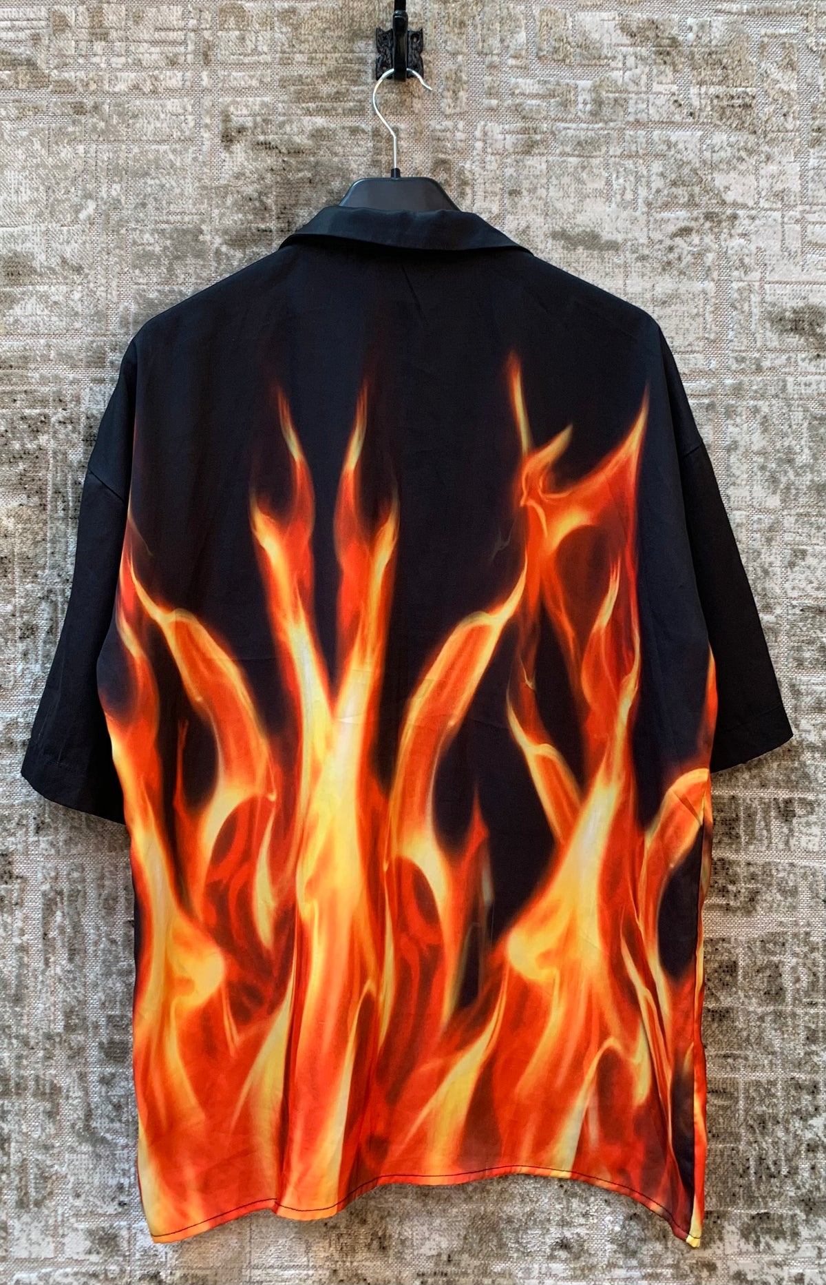 Men's Y2K Jaded London Graphic Button-Up Shirt