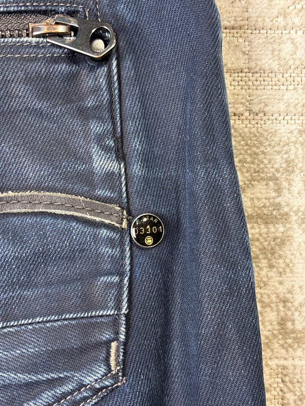 G-Star Raw 3301 Button-Fly Jeans