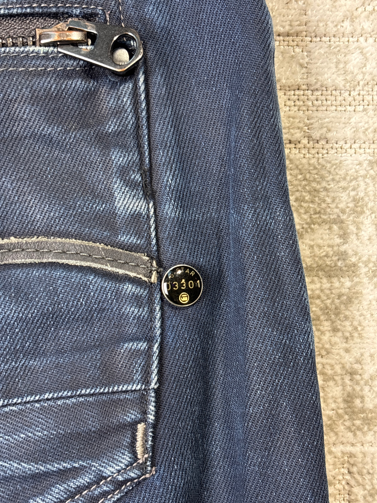 G-Star Raw 3301 Button-Fly Jeans
