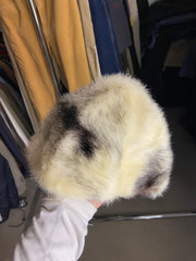 Luxurious Mink Fur Hat Timeless White Accessory Size 53