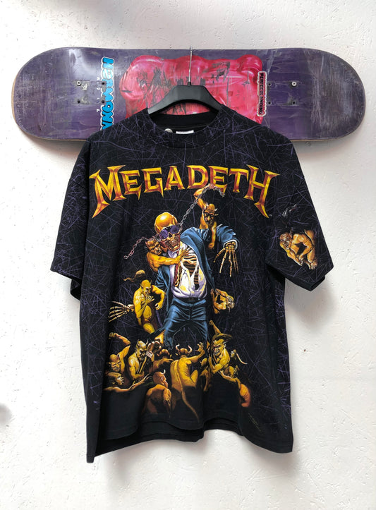 Vintage Megadeth T-Shirt XL Wild Oats USA Made