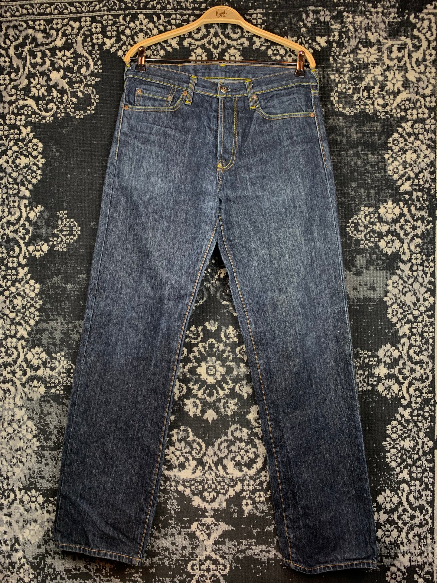 Vintage Embroidered Evisu Denim Jeans