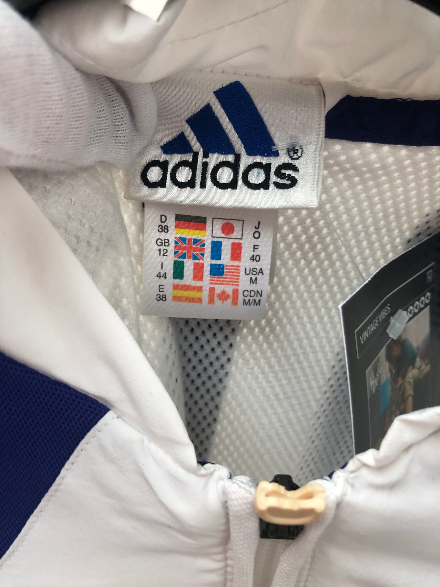 Vintage Adidas White Track Jacket