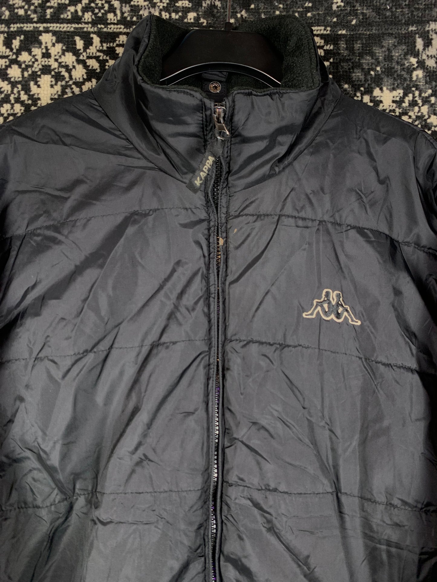 Men's Y2K Kappa Black Puffer Jacket