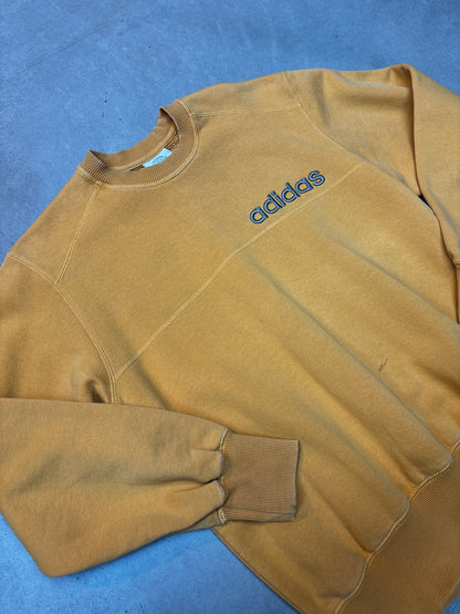 Adidas Mustard Yellow Classic Crewneck Sweatshirt