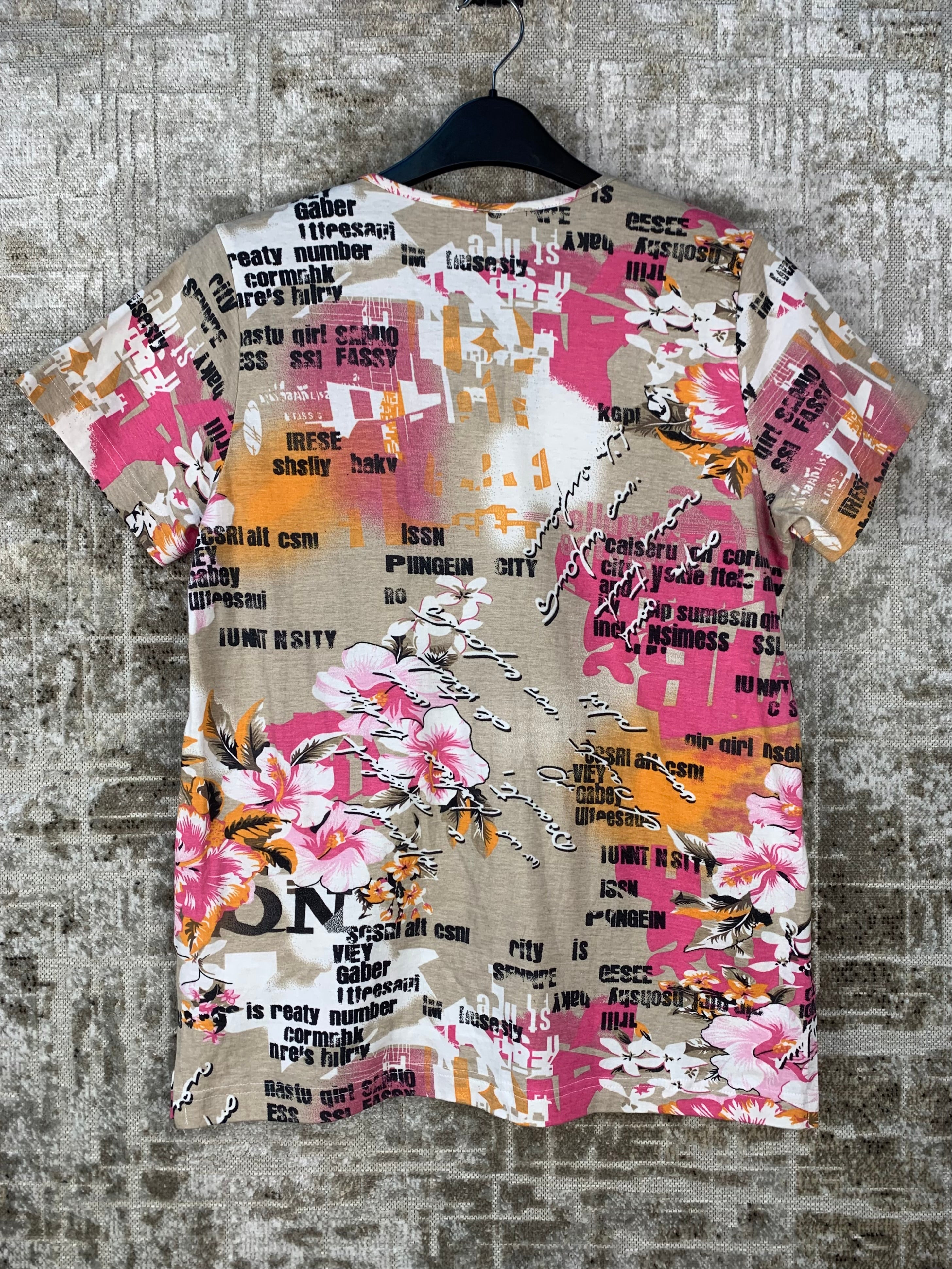 Vintage Y2k Graphic Floral Top