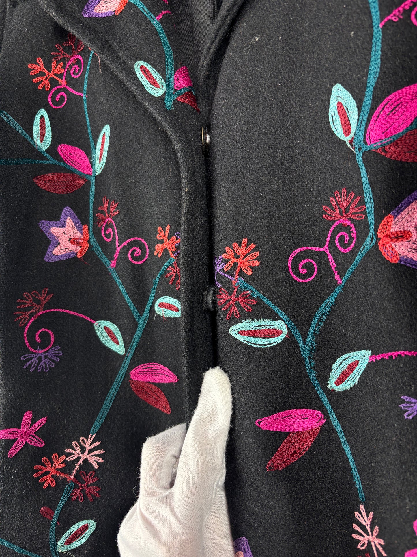 Women’s Vintage Black Wool Coat