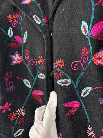 Women’s Vintage Black Wool Coat