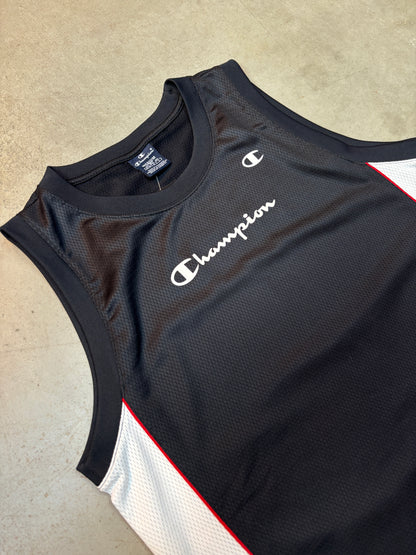 Champion USA Black and White Mesh Tank Top