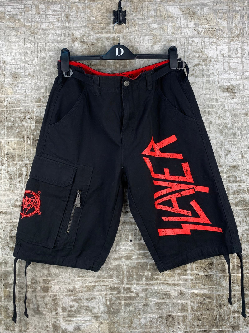 Men's Slayer Black Cargo Shorts