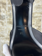 Ferragamo Dana Black Satin Pumps